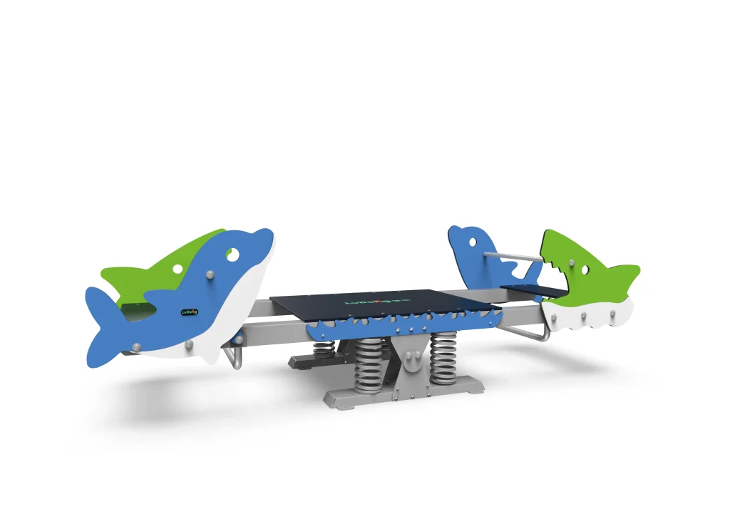 Outdoor playground seesaw, Swingset teeter totter