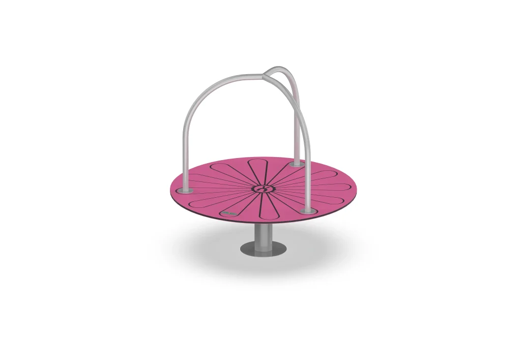 Stand and spin playground equipment, playground spinner thing
