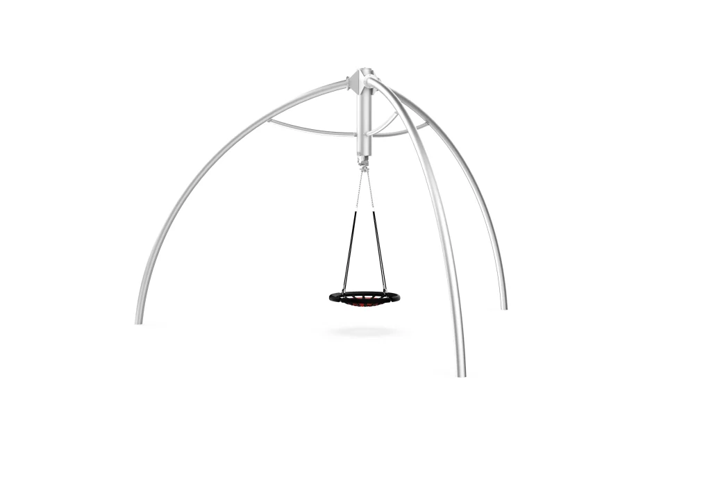 Child's outdoor swing, Outdoor metal swing set