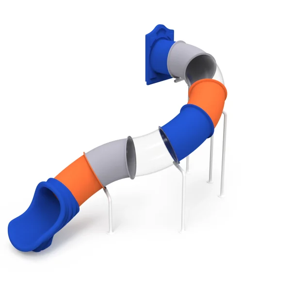 Playground with tunnel slide, Indoor tunnel slide