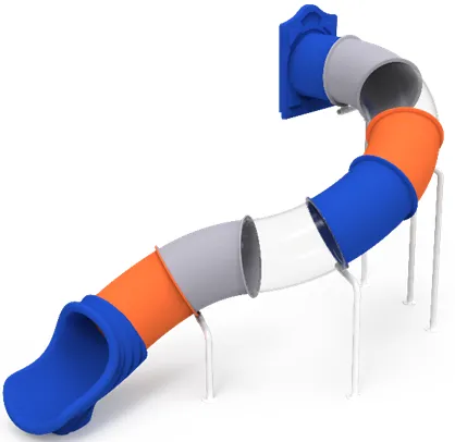 Playground with tunnel slide, Indoor tunnel slide