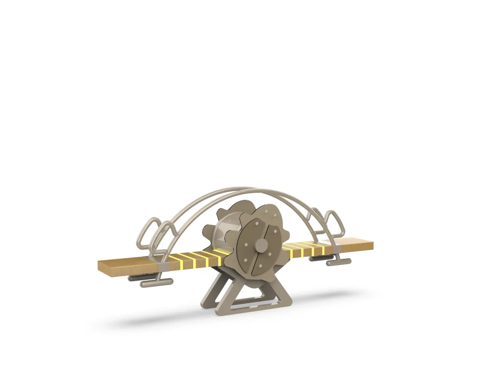 Seesaw playground equipment