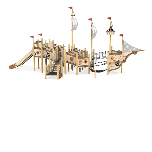 single swing and slide set